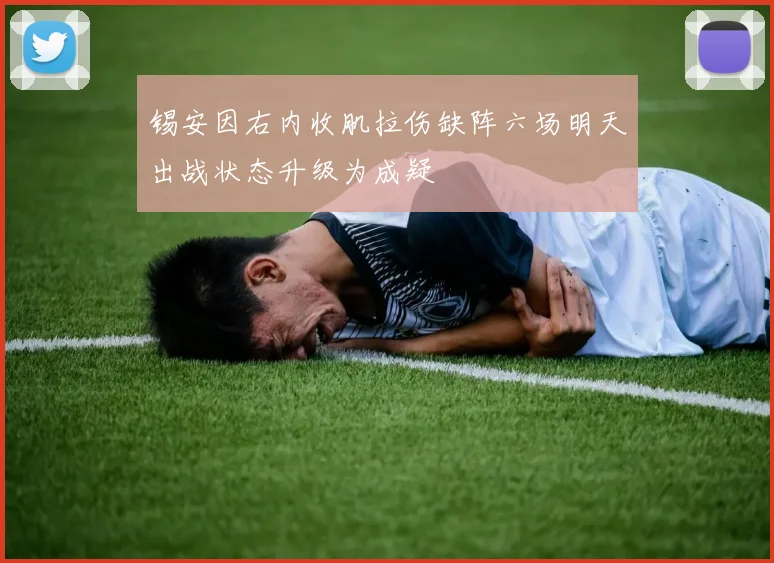 锡安因右内收肌拉伤缺阵六场明天出战状态升级为成疑